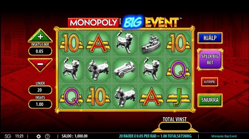 spela monopol på nätet med riktiga pengar - monopoly big event