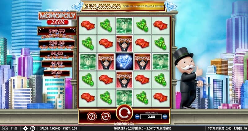 spela monopol på nätet med riktiga pengar - monopoly 250k