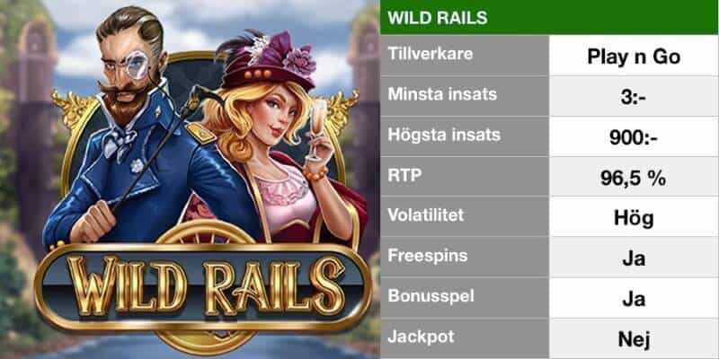 populära slotsspel - wild rails info