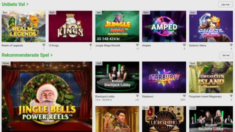 unibet casino - slots - spelautomater