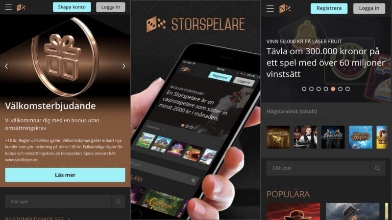 storspelare mobil app