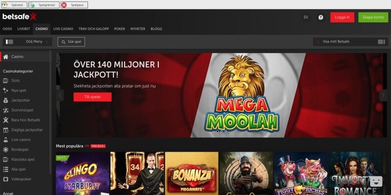 betsafe casino slots